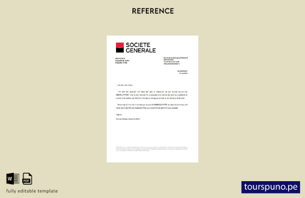 lista para imprimir plantilla de referencia de cierre de Serbia Societe Generale